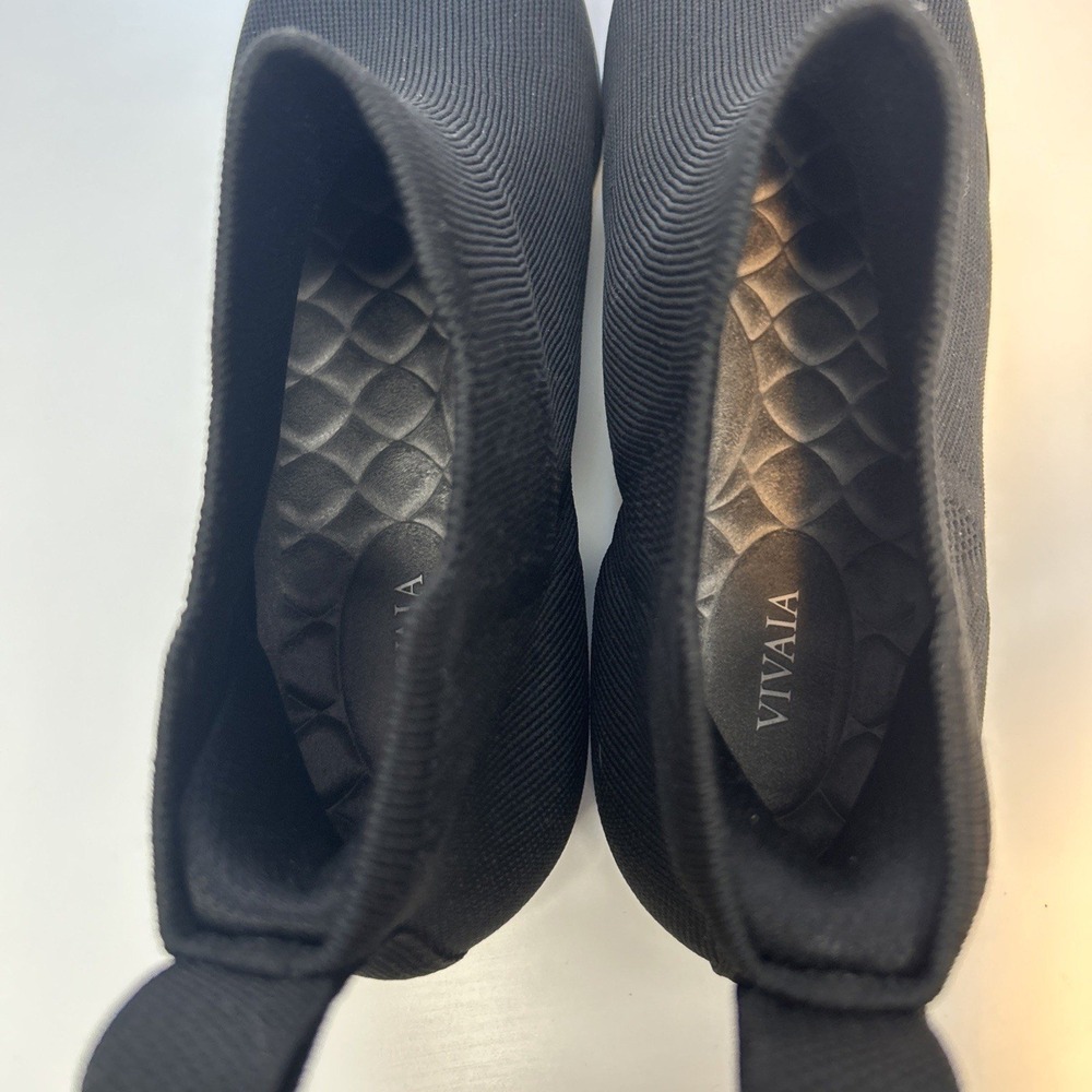 Vivaia Black Ryan Square Toe Slip-On Chelsea Boots Mesh Size 43 11.5-12 - Picture 4 of 7
